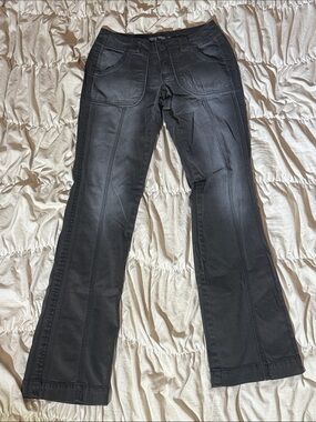 Women's Dark Grey Jeans with Panel Seams